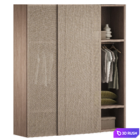 Sliding wardrobe Linen 3D Model Corona