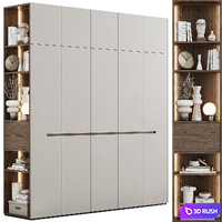 Modular cabinets in a modern minimalist style 83 3D Model Vray, Corona