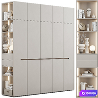 Modular cabinets in a modern minimalist style 83 3D Model Vray, Corona