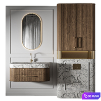 Classic Bathroom 06 3D Model Vray, Corona
