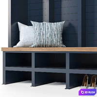Hallway Furniture 02 3D Model Corona