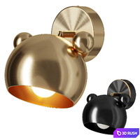 Lampatron Wall Bear W 3D Model Vray, Corona