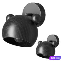 Lampatron Wall Bear W 3D Model Vray, Corona