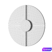 Marble Wall lamp Radial 3D Model Corona