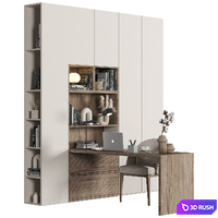 Home Office - Office Furniture 029 3D Model Vray, Corona