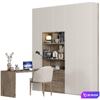 Home Office - Office Furniture 029 3D Model Vray, Corona