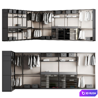 Dressing room Poliform SENZAFINE 2 3D Model Corona
