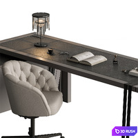 Manager Desk - Office Furniture 518 3D Model Vray, Corona