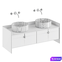 SWING | Washbasin furniture 3D Model Corona