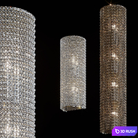 Luxury Crystal Wall Lamp 3D Model