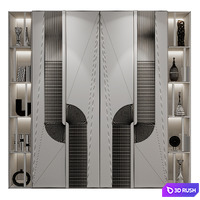 Furniture composition GHS-2417 3D Model Vray
