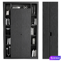 Bookcase Rimini 3D Model Corona
