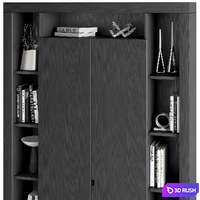Bookcase Rimini 3D Model Corona