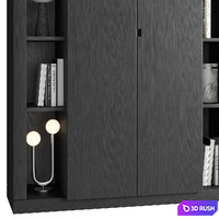 Bookcase Rimini 3D Model Corona