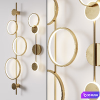 Set of LED wall sconces_1 3D Model Corona