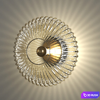 GLASS EFFECT sconce 3D Model Vray, Corona