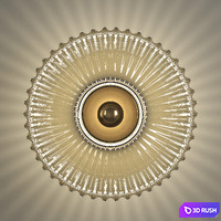 GLASS EFFECT sconce 3D Model Vray, Corona