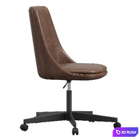 Jaz Leather Swivel Desk Chair 3D Model Corona