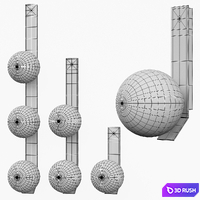 Wall lamp LEROY LEEN WALL Lampatron 3D Model Corona