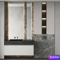 Bathroom furniture 49 3D Model Corona