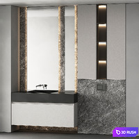 Bathroom furniture 49 3D Model Corona