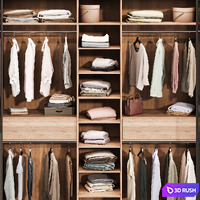 Wardrobe wardrobe with decor 3D Model Corona
