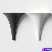 Lightning collective - Cone Plaster Wall Light 3D Model Vray, Corona