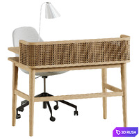 Workplace 3D Model Vray, Corona