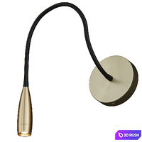 Twist Wall Light by Murano Plus 3D Model Vray, Corona