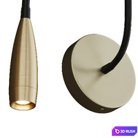 Twist Wall Light by Murano Plus 3D Model Vray, Corona