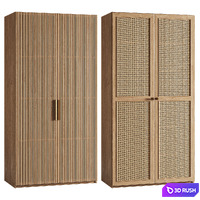 Wardrobe 4 types 3D Model Corona