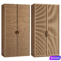 Wardrobe 4 types 3D Model Corona