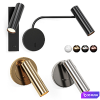 Vakkerlight Reading Sconce Rigged 3D Model Corona