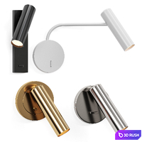 Vakkerlight Reading Sconce Rigged 3D Model Corona