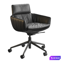 KFF FAYE CASUAL Side chair Rollen 3D Model Corona