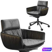 KFF FAYE CASUAL Side chair Rollen 3D Model Corona