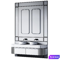 Bathroom furniture 3D Model Corona