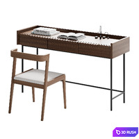 Workplace 05 3D Model Vray, Corona