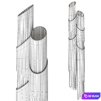 LIGURIA WALL Lamps by Lampatron 3D Model Corona