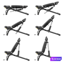 Technogym Adjustable Bench 3D Model Vray, Corona