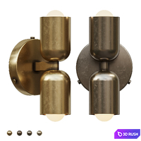 In Common With Brass Up Down Sconce 3D Model Corona