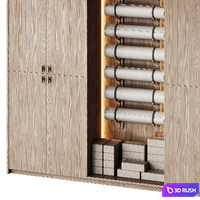 Yoga and pilates studio closet with equipment 2 3D Model Vray, Corona