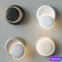 LITU wall lamp 3D Model Vray, Corona