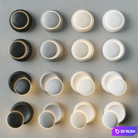 LITU wall lamp 3D Model Vray, Corona