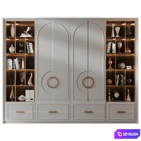 Cabinet set 385 3D Model Vray