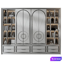 Cabinet set 385 3D Model Vray