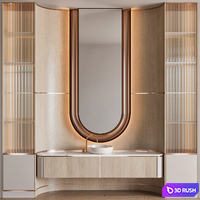 Bathroom furniture 107 3D Model Vray, Corona