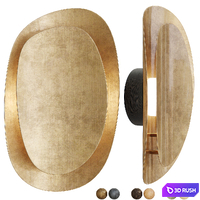 David Shaw X Nightworks Duet Halo Wall Light 3D Model Vray, Corona