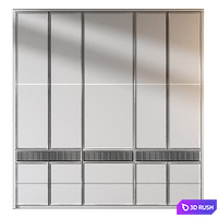 Cabinet set 387 3D Model Vray