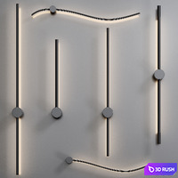 REIDI Wall Lite Set By Lampatron 3D Model Corona